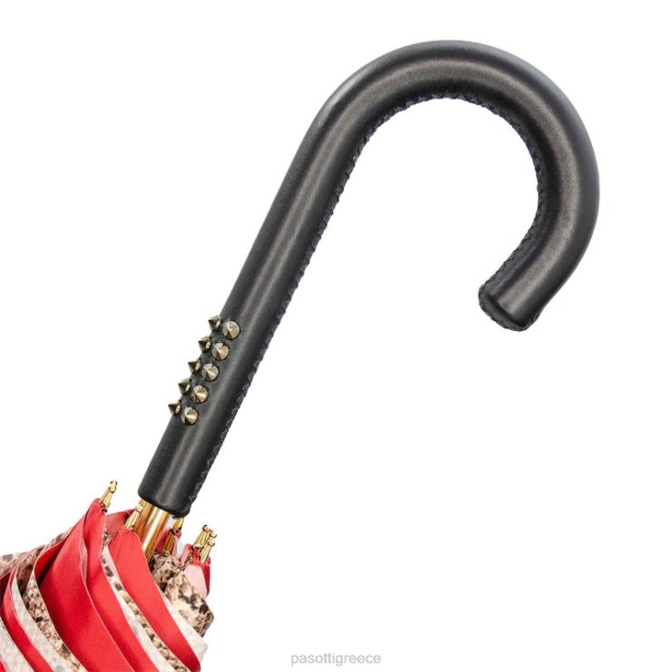 ομπρέλα | PASOTTI 189 52656-601 n67 - κόκκινη ομπρέλα πύθωνα 2N6B8402 για άνδρες και γυναίκες